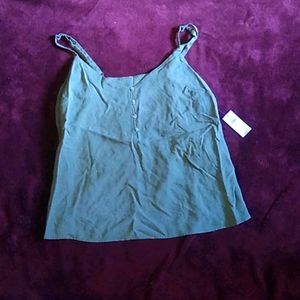 Olive green tank top